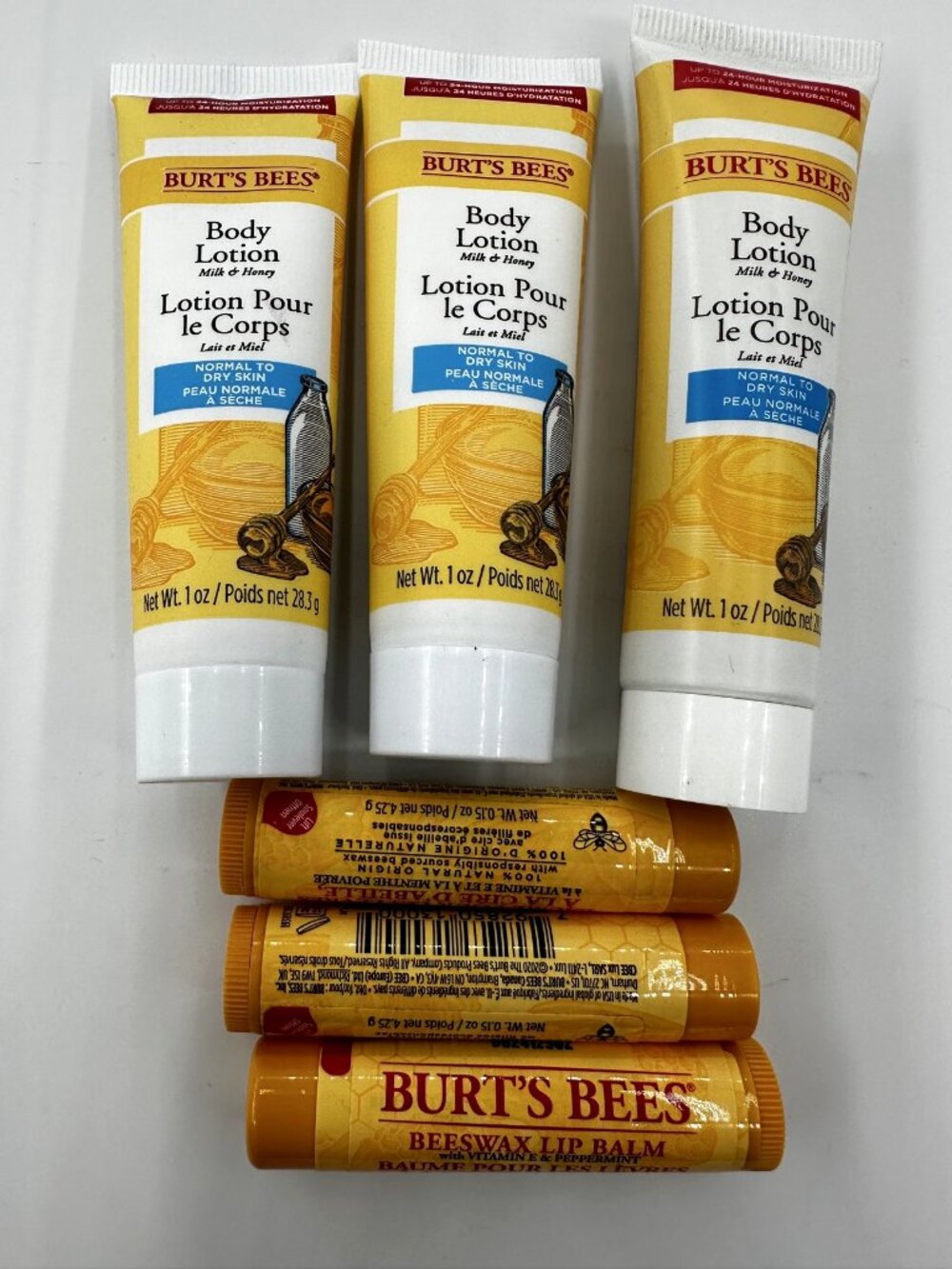 Burt's Bees — 3 Sealed Hive Favorites Gift Boxes (Lotion + Lip Balm Set)